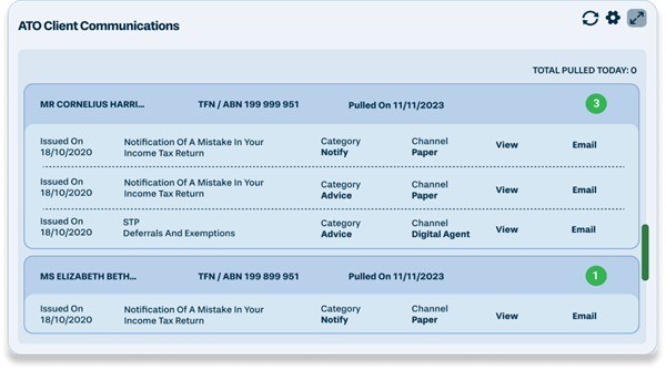 application screen